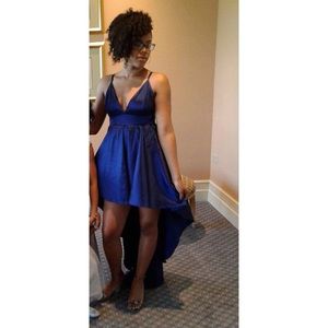 Royal Blue High Low Dress